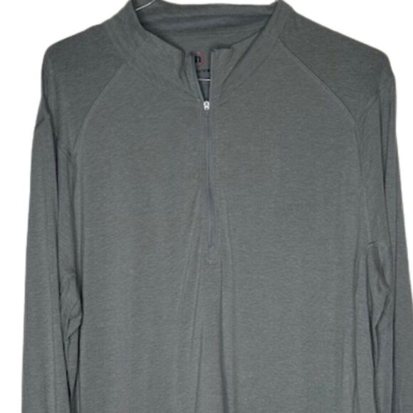 Travis‎ Mathew 2XL Wet Cement Gray Half Zip Athleisure Golf Top - Picture 4 of 5